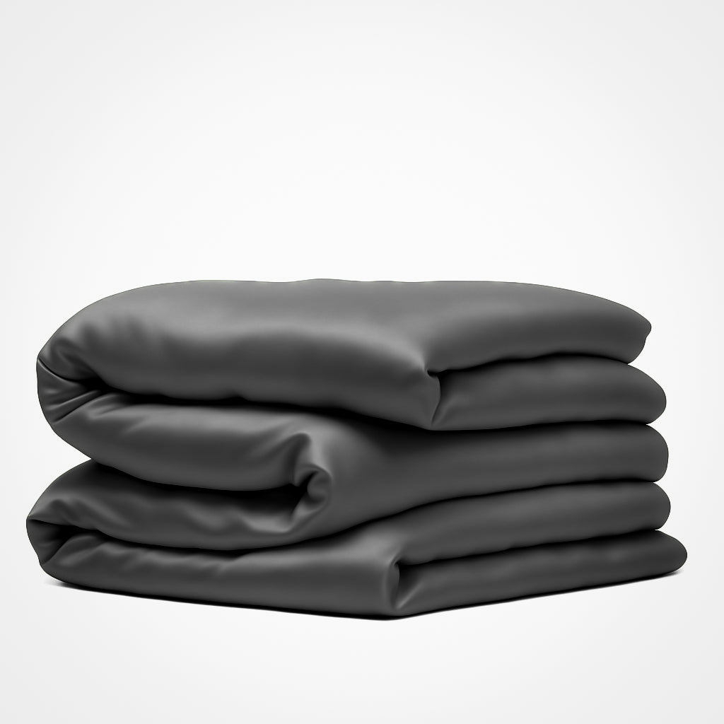 Housse de couette en soie premium gris