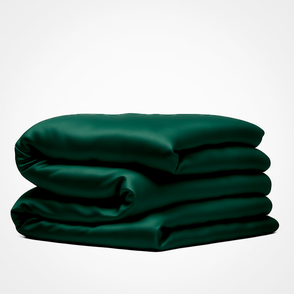 Housse de couette en soie premium verte