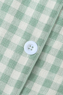 Grünes Gingham Komfort-Pyjama-Set 