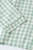 Grünes Gingham Komfort-Pyjama-Set 
