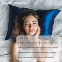 Taie d'oreiller en soie 100% premium 