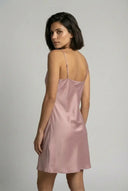 Petale de Satin Slip dress - Rose Gold moonhaven