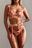Set di lingerie floreale Sunset Bloom 