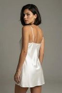 Satin slip dress - white moonhaven
