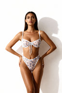 Set di lingerie in rete Blue Blossom 