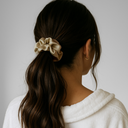 Premium Zijde Scrunchie Beige 
