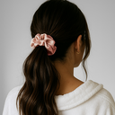 Premium Zijde Scrunchie Rose Goud 