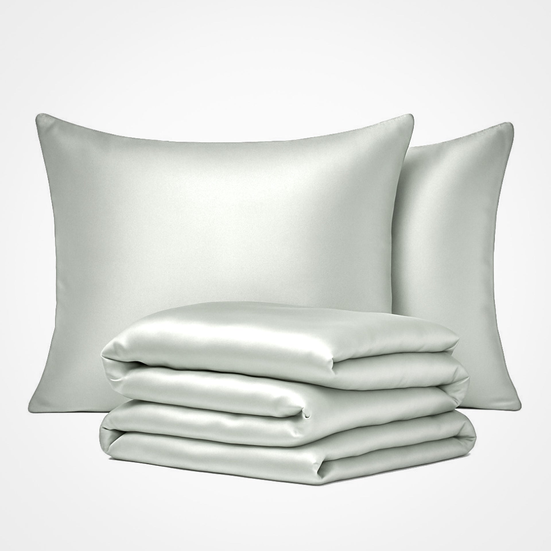 Premium Seidendeckenbezug-Set Elfenbein 