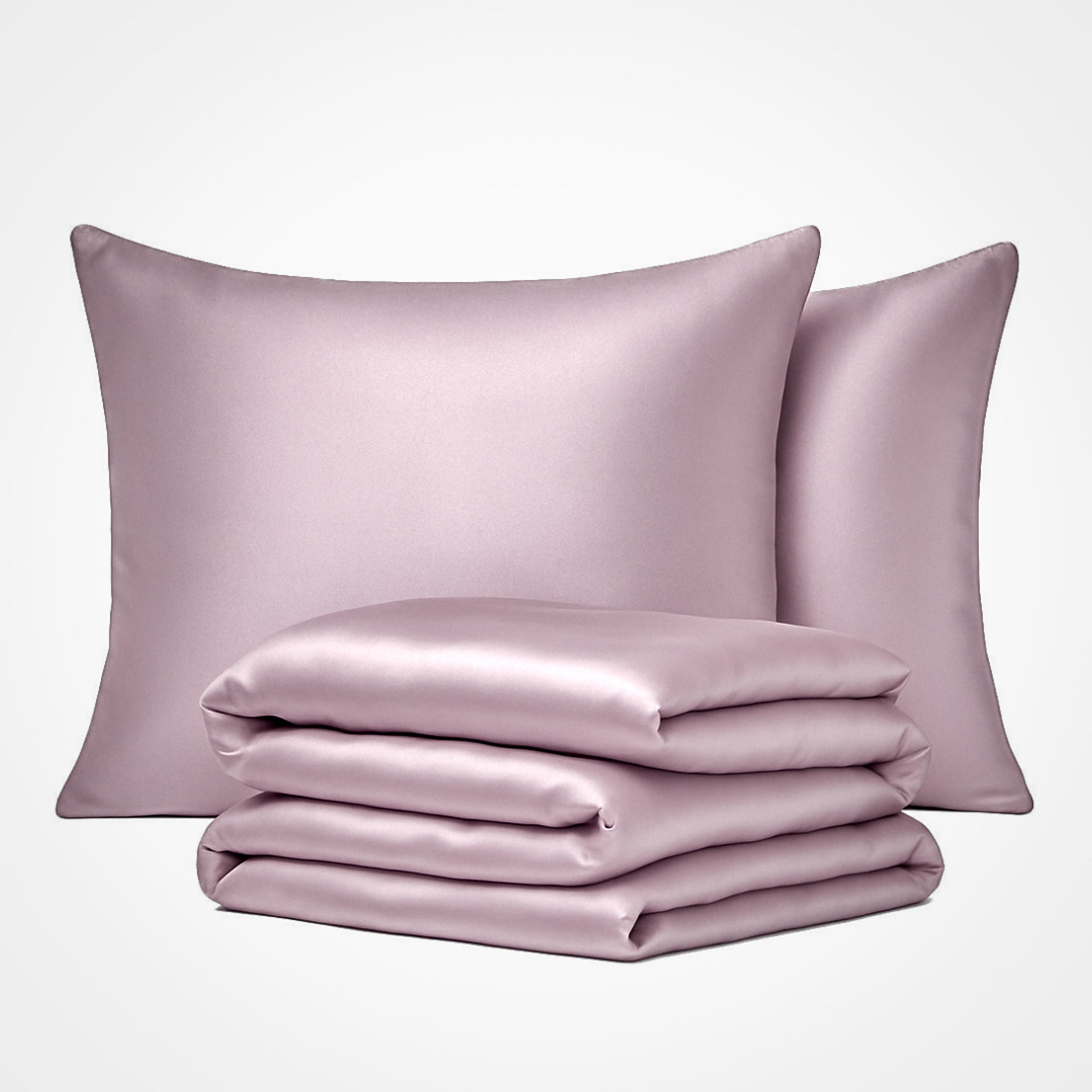 Premium Seidenbettbezug-Set Pink 