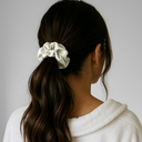 Premium Zijde Scrunchie Ivoor 