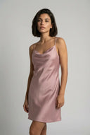 Petale de Satin Slip dress - Rose Gold moonhaven
