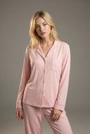 Ensemble de pyjama à manches longues – Rose clair 