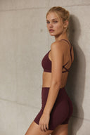 Moonhaven ContourForm™ High-Waist Short - Burgundy