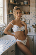 Lingerie Sweet Meadow Set - Vintage High Waist