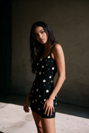 Silhouette Douce Slip-Kleid aus 100 % Baumwolle – Weiß