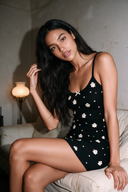 Silhouette Douce Slip-Kleid aus 100 % Baumwolle – Weiß