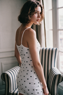 Abito sottoveste Silhouette Douce in cotone al 100% - Bianco