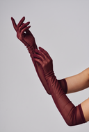 Long Gloves Mesh - Bordeaux (one size fits all)