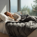 Moonblanket - Couverture Lestée Classique blanche (Coton/Bambou) 